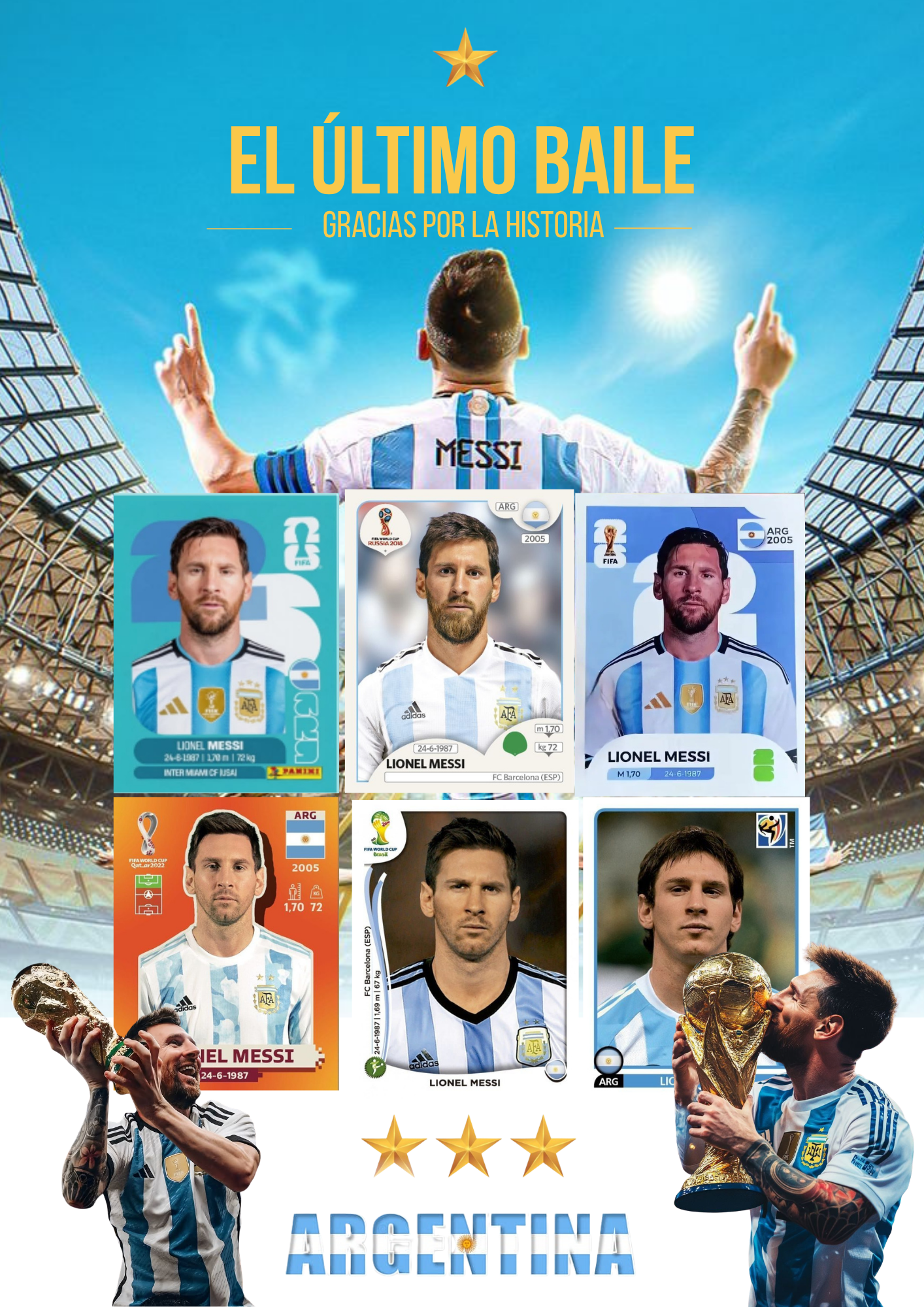 Cuadro de Aluminio Premium Mundialero