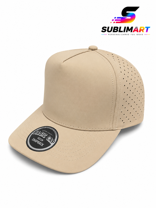 Jockey Beige Perforado Personalizable Full Vinilo