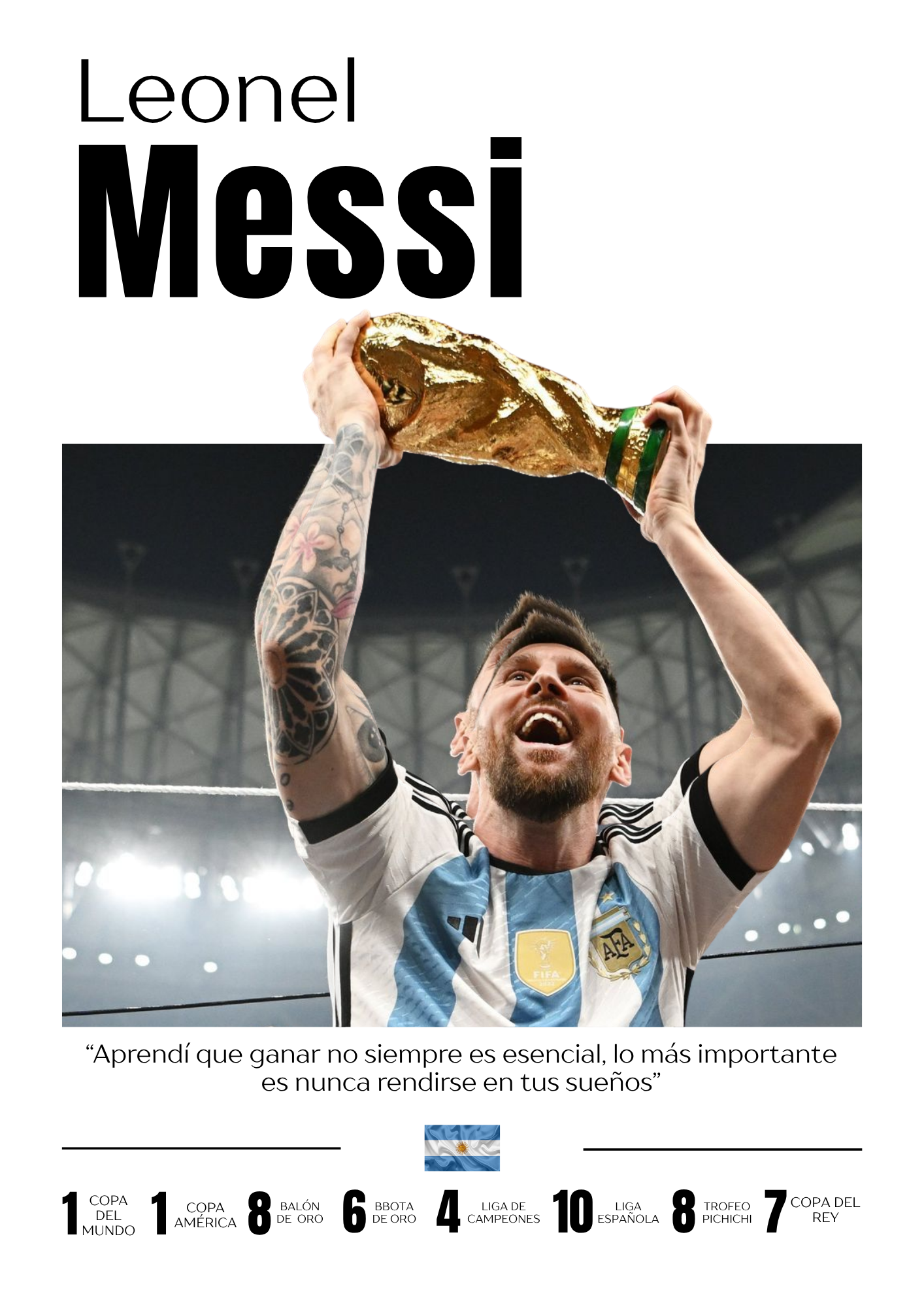 Cuadro de Aluminio Premium Mundialero