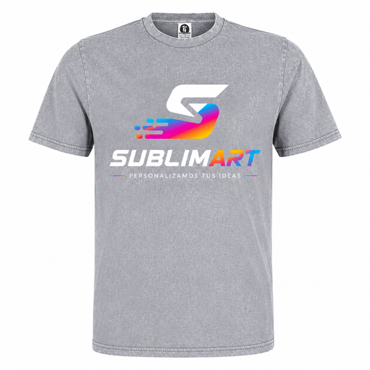 Polera Acid Wash 100% Algodón Soft 180 Grs PERSONALIZABLE